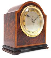 Impressive Amboyna Burr Walnut Edwardian Timepiece Mantel Clock by Dent London (10 of 10) Impressive Amboyna Burr Walnut Edwardian Timepiece Mantel Clock by Dent London (10 of 10)