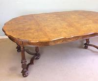 Antique Burr Walnut Extending Dining Table Eight Seater (5 of 14) Antique Burr Walnut Extending Dining Table Eight Seater (5 of 14)