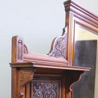 Antique Large Victorian Oak Overmantle Wall Mirror (6 of 9) Antique Large Victorian Oak Overmantle Wall Mirror (6 of 9)