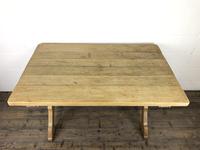 Solid Oak Table on X Frame Base (7 of 9) Solid Oak Table on X Frame Base (7 of 9)