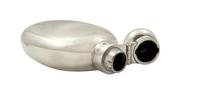 Antique Edwardian Sterling Silver 4" Hip Flask 1905 (4 of 7) Antique Edwardian Sterling Silver 4" Hip Flask 1905 (4 of 7)