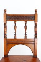 Late Victorian Oak Hall Chair (13 of 13) Late Victorian Oak Hall Chair (13 of 13)