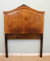 Antique Pair of Figured Walnut Single Headboards (2 of 8) Antique Pair of Figured Walnut Single Headboards (2 of 8)