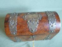 Figured Walnut Tea Caddy. 100% Original. C1880 (6 of 11) Figured Walnut Tea Caddy. 100% Original. C1880 (6 of 11)