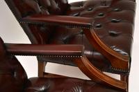 Pair of Antique Deep Buttoned Leather Library Armchairs (3 of 12) Pair of Antique Deep Buttoned Leather Library Armchairs (3 of 12)