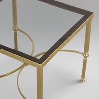 Pair of Lacquered Brass and Smoked Glass Tables (2 of 3) Pair of Lacquered Brass and Smoked Glass Tables (2 of 3)