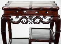Fine 19th Century Chinese Huali Stand / Table with Alabaster Inserts (8 of 11) Fine 19th Century Chinese Huali Stand / Table with Alabaster Inserts (8 of 11)