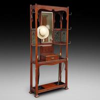 Edwardian Mahogany Hat & Coat Hall Stand (1 of 10)