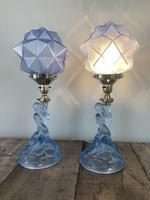 Pair of Art Deco Walther & Sohne Glass Table Lamp, Rewired & Pat Tested c.1930 (8 of 9) Pair of Art Deco Walther & Sohne Glass Table Lamp, Rewired & Pat Tested c.1930 (8 of 9)