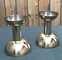Pair of Arts & Crafts Brass Dome Pricket Candlesticks (4 of 5) Pair of Arts & Crafts Brass Dome Pricket Candlesticks (4 of 5)
