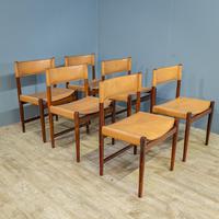 6 Mid Century Rosewood & Leather Chairs (13 of 14) 6 Mid Century Rosewood & Leather Chairs (13 of 14)