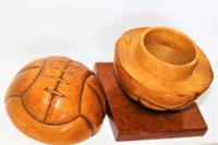 Unusual French Carved Wood Football Lidded Box (3 of 7) Unusual French Carved Wood Football Lidded Box (3 of 7)