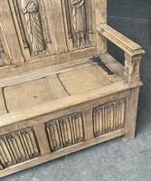 French Gothic Oak Hall Bench (8 of 8) French Gothic Oak Hall Bench (8 of 8)