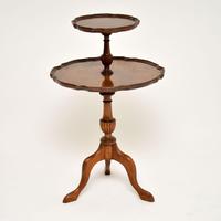 Antique Figured Walnut Two Tier Table (2 of 6) Antique Figured Walnut Two Tier Table (2 of 6)