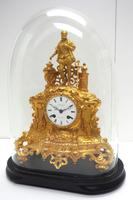 Antique Empire 8-day French Ormolu Mantle Clock – Figural Mantel Clock With Glass Dome (3 of 12) Antique Empire 8-day French Ormolu Mantle Clock – Figural Mantel Clock With Glass Dome (3 of 12)