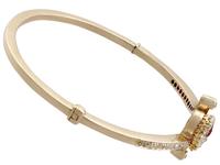 0.45ct Ruby & Sapphire, 1.50ct Diamond, 14ct Yellow Gold Bangle - Antique c.1890 (3 of 12) 0.45ct Ruby & Sapphire, 1.50ct Diamond, 14ct Yellow Gold Bangle - Antique c.1890 (3 of 12)