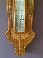 Superb Antique Rosewood Sheraton Inlaid Barometer (3 of 7) Superb Antique Rosewood Sheraton Inlaid Barometer (3 of 7)