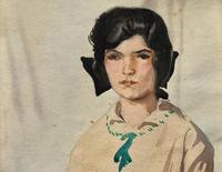 Original Antique Watercolour Portrait Painting of a Girl Guide c.1919 (4 of 9) Original Antique Watercolour Portrait Painting of a Girl Guide c.1919 (4 of 9)