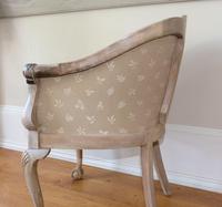 Pair of Late 19th Century French Part Upholstered Painted Tub Chairs (20 of 23) Pair of Late 19th Century French Part Upholstered Painted Tub Chairs (20 of 23)