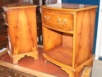 1960s Pair Yew Wood Bedsides Cabinets (3 of 4) 1960s Pair Yew Wood Bedsides Cabinets (3 of 4)