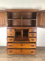 Antique 19th Century Oak Campaign Chest with Cupboard (4 of 17) Antique 19th Century Oak Campaign Chest with Cupboard (4 of 17)
