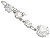 5.80ct Diamond and Platinum Drop Earrings - Antique Circa 1920 (7 of 9) 5.80ct Diamond and Platinum Drop Earrings - Antique Circa 1920 (7 of 9)