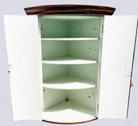 A Lovely George III Mahogany Bowfronted Hanging Wall Corner Cabinet (6 of 6) A Lovely George III Mahogany Bowfronted Hanging Wall Corner Cabinet (6 of 6)