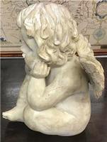 Large 1950's Vintage Chalk Winged Cherub (5 of 7) Large 1950's Vintage Chalk Winged Cherub (5 of 7)