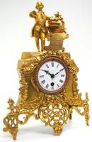 Superb Timepiece Mantle Clock - Antique 8 Day French Poet Figural Ormolu Mantel Clock (4 of 11) Superb Timepiece Mantle Clock - Antique 8 Day French Poet Figural Ormolu Mantel Clock (4 of 11)