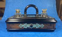 Victorian Brassbound Walnut Inkstand (4 of 16) Victorian Brassbound Walnut Inkstand (4 of 16)