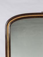 Large 19th Century English Lacquered & Gilt Overmantle Mirror (4 of 6) Large 19th Century English Lacquered & Gilt Overmantle Mirror (4 of 6)