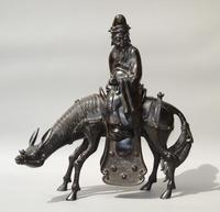 19th Century Chinese Bronze Figure Zhang Guolao on an Ass (9 of 11) 19th Century Chinese Bronze Figure Zhang Guolao on an Ass (9 of 11)