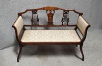 Inlaid Mahogany Window seat (3 of 4) Inlaid Mahogany Window seat (3 of 4)