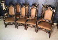 Quality Set of Eight Carolean Style Oak Dining Chairs (2 of 22) Quality Set of Eight Carolean Style Oak Dining Chairs (2 of 22)