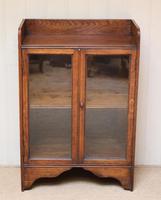 Small Proportioned Oak Glazed Bookcase (10 of 10) Small Proportioned Oak Glazed Bookcase (10 of 10)