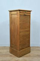Oak tambour front filing chest of drawers (3 of 3) Oak tambour front filing chest of drawers (3 of 3)