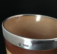 Doulton Lambeth Silver Rim Beaker. (3 of 3) Doulton Lambeth Silver Rim Beaker. (3 of 3)