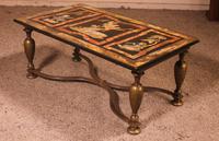 Coffee Table with Scagolia Marble Top - Florence 19th Century (10 of 13) Coffee Table with Scagolia Marble Top - Florence 19th Century (10 of 13)