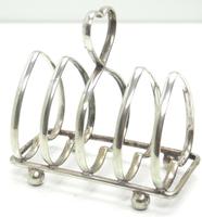 English Antique Solid Silver Heart Shaped Toast Rack, Super Design Fresh & Clean c.1920 (2 of 4) English Antique Solid Silver Heart Shaped Toast Rack, Super Design Fresh & Clean c.1920 (2 of 4)