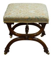 19th Century Rosewood X-framed Stool c.1830 (3 of 7) 19th Century Rosewood X-framed Stool c.1830 (3 of 7)