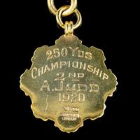Antique Albert Chain Necklace Sterling Silver 18ct Gold Gilt Dated 1920 (6 of 9) Antique Albert Chain Necklace Sterling Silver 18ct Gold Gilt Dated 1920 (6 of 9)