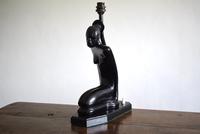 Art Deco Period Figural Table Lamp Kneeling African Woman (3 of 10) Art Deco Period Figural Table Lamp Kneeling African Woman (3 of 10)