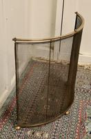 Victorian Arts & Crafts Brass Curved Fire Guard, Spark Screen (3 of 5) Victorian Arts & Crafts Brass Curved Fire Guard, Spark Screen (3 of 5)