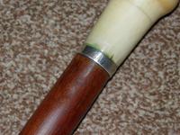 Antique Faux Ivory Pommel Topped Rosewood Walking Stick / Cane (9 of 13) Antique Faux Ivory Pommel Topped Rosewood Walking Stick / Cane (9 of 13)