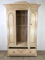 Antique Pine Wardrobe with Mirror (2 of 11) Antique Pine Wardrobe with Mirror (2 of 11)