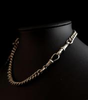 Antique Silver Double Albert Chain, Watch Fob (6 of 13) Antique Silver Double Albert Chain, Watch Fob (6 of 13)