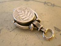 Antique Pocket Watch Chain Silver Compass Fob 1890s Victorian Working Drum Case Fob (8 of 10) Antique Pocket Watch Chain Silver Compass Fob 1890s Victorian Working Drum Case Fob (8 of 10)