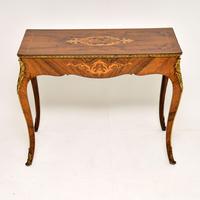 Antique Victorian Inlaid Rosewood Console Table (8 of 10) Antique Victorian Inlaid Rosewood Console Table (8 of 10)