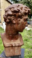 Weathered Cast Iron Statue of Michelangelo's David (4 of 8) Weathered Cast Iron Statue of Michelangelo's David (4 of 8)