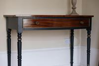 Antique Mahogany Bow fronted painted table Late Victorian (2 of 11) Antique Mahogany Bow fronted painted table Late Victorian (2 of 11)